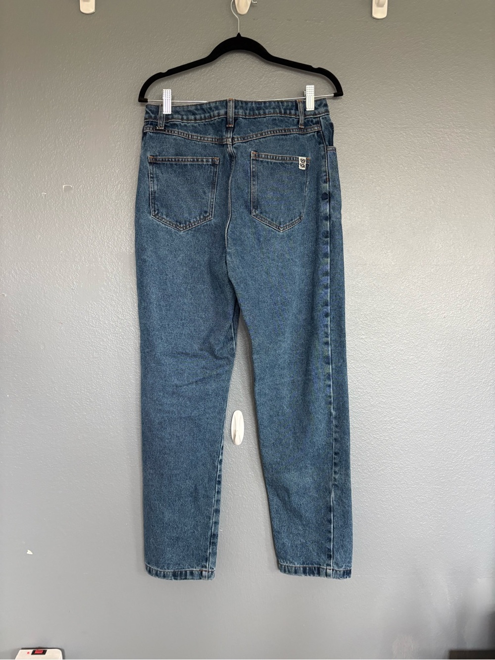 Lucy & Yak Organic Cotton High Rise Straight Leg Jeans W30 Blue Denim - Picture 5 of 6